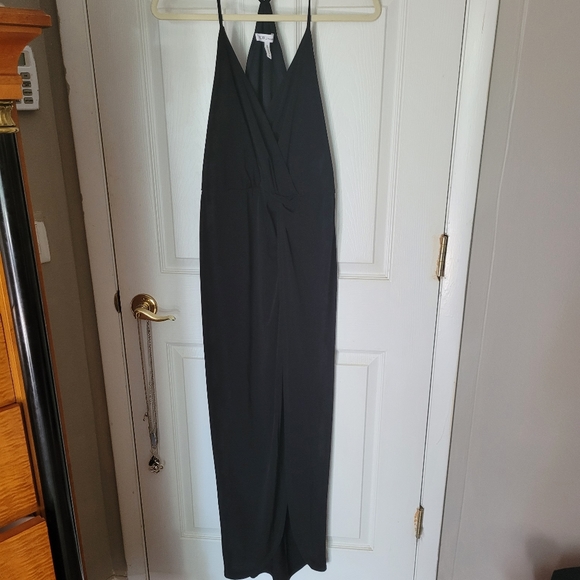 CLEARANCE! BCBG Slinky Black Maxi Dress M - Picture 3 of 12